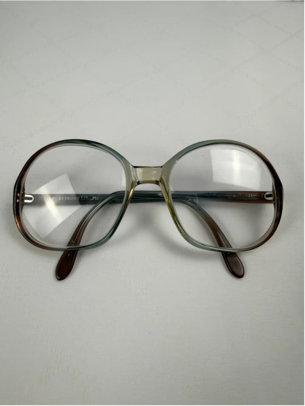 Vintage Mundial Celine Brown Green Women Eyeglasses Plastic Frame (frame only) - Picture 1 of 6